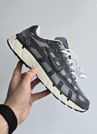 Сірі кросівки унісекс nike p-6000 grey termo х найк 36