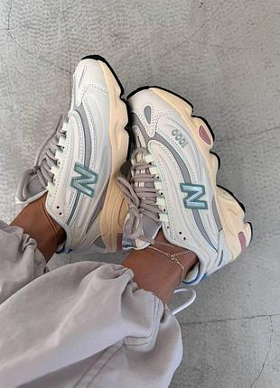 Белые кроссовки унисекс new balance 1000 white angora moonrock х нью беланс 41