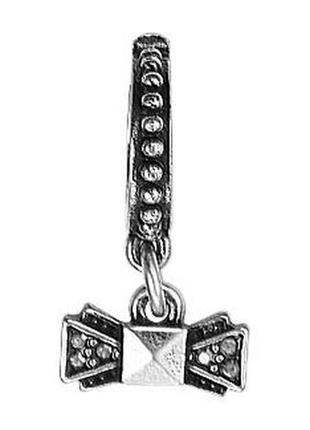 Кулон-подвеска бантик на браслет pilgrim дания элитная ювелирная бижутерия6 фото