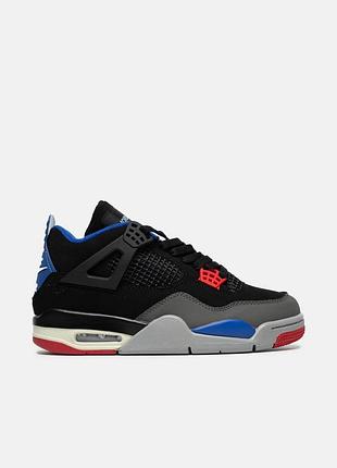 Чорні кросівки унісекс nike air jordan 4 rare air х джордан 43