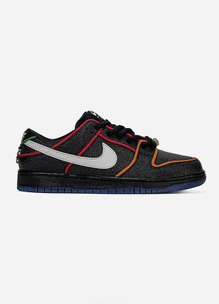 Черные кроссовки унисекс nike sb dunk low pro bronx girls skate х данк 38