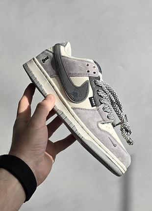 Сірі кросівки унісекс nike sb dunk low kaws grey cream х данк 43