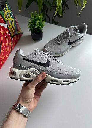 Серые кроссовки унисекс nike air max tn plus grey black х эйр макс тн плюс 40
