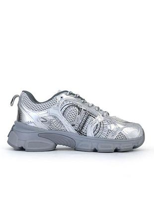 Сірі кросівки dior chrono sneaker silver х діор 40