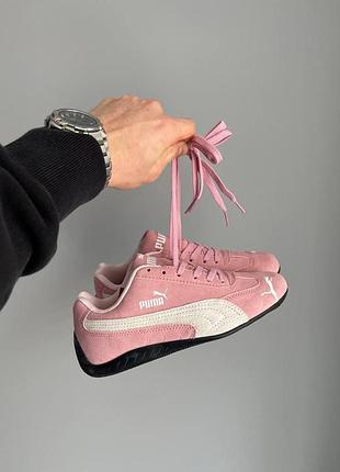 Розовые женские кроссовки puma speedcat pink х пума 40