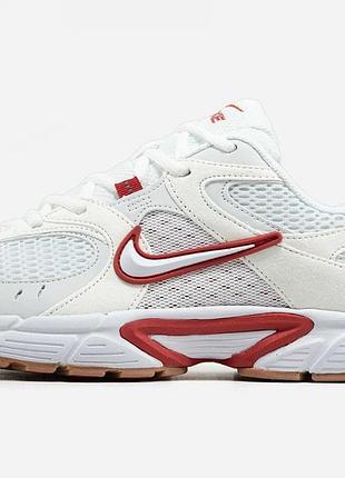 Чоловічі білі кросівки nike zoom vomero 5 runner white red х вомеро 43