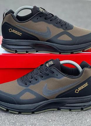 Мужские кроссовки хаки nike shield gore-tex khaki black х найк 43