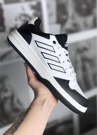 Черно-белые мужские кроссовки adidas gametalker white carbon black x адидас 42