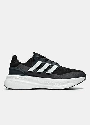 Черные мужские кроссовки adidas ultraboost 5 black white x адидас 44