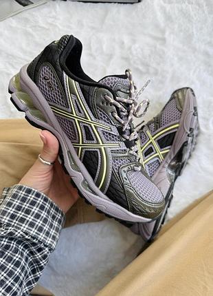 Фиолетовые кроссовки унисекс asics gel nimbus 10.1 violet black х асикс 36