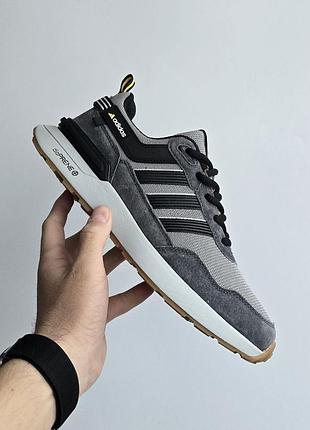 Чоловічі сірі кросівки adidas zx 420 light grey black x адідас 45