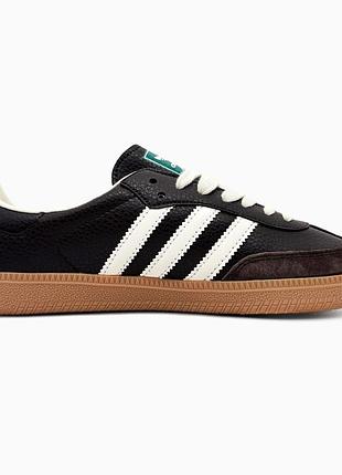 Коричневі кросівки унісекс adidas samba og dark brown x самба 42