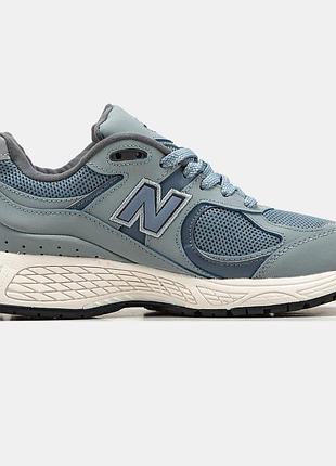 Мужские голубые кроссовки new balance 2002r blue х нью беланс 44