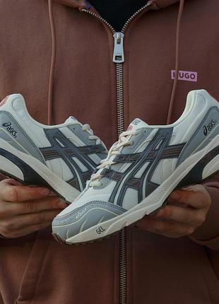 Мужские серые кроссовки asics gel 1090 grey beige х ассикс 42