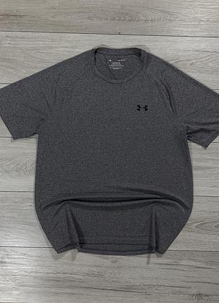 Серая спортивная футболка андер армор under armour tech 2.0 tee, xl, оригинал