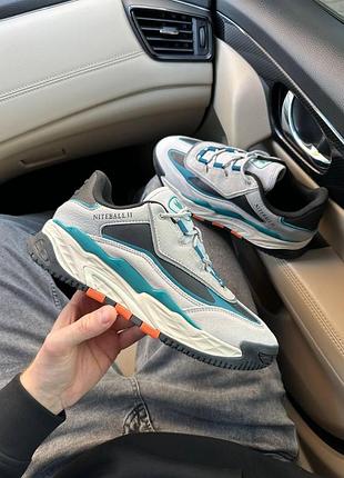 Мужские серые кроссовки adidas niteball ll white turquoise х найтбол 41