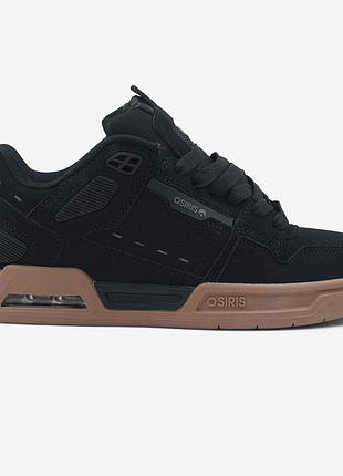 Чорні кросівки унісекс osiris peril black gum х озірис 44