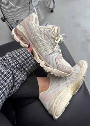 Жіночі бежевые кроссовки asics gel kayano 14 beige pink х асикс 39