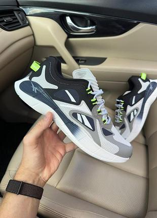 Мужские серые кроссовки reebok zig kinetica grey black х рибок 44