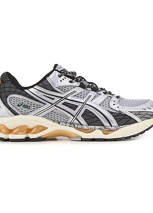 Серые кроссовки унісекс asics gel nimbus 10.1 piedmont grey pure silver х асікс 38