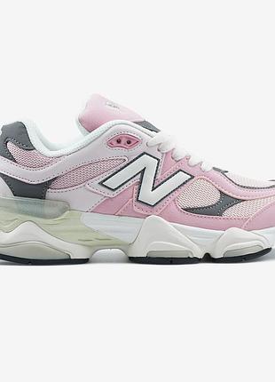 Женские розовые кроссовки new balance 9060 pink granite х нью беланс 39