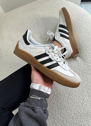 Мужские белые кроссовки adidas puig samba palace black white x адидас самба 43