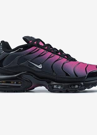 Чёрные кроссовки унисекс nike air max tn plus pink black sunset х эйр макс тн плюс 37