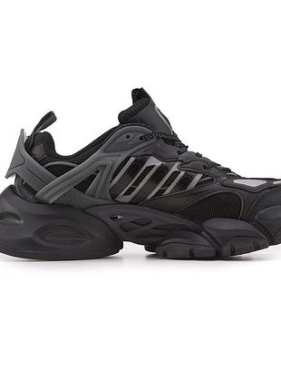 Чорні кросівки унісекс adidas vento xlg deluxe black grey x венто 45