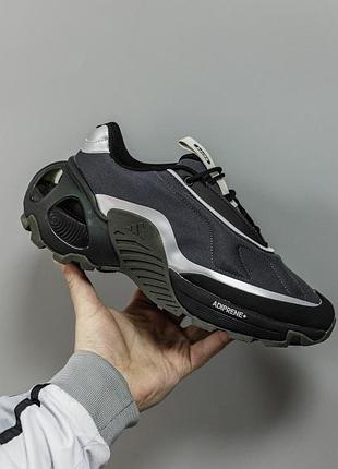 Черные мужские кроссовки adidas edge runner black silver х эдж 41