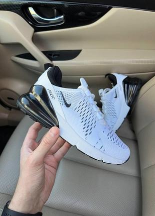 Белые кроссовки унисекс nike air max 270 white black х эйр макс 39