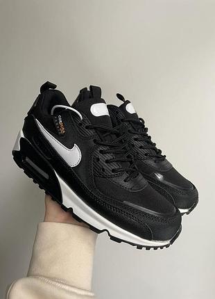Чорні кросівки унісекс nike air max 90 surplus black white х ейр макс 40
