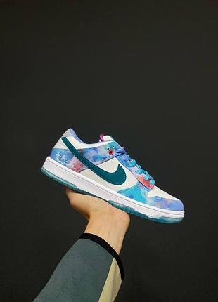 Блакитні кросівки унісекс nike sb dunk low futura blue х данк 41