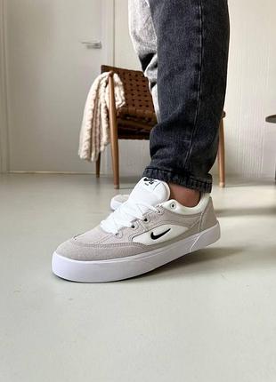 Чоловічі сірі кросівки nike sb skate shoes grey white black x скейт 45