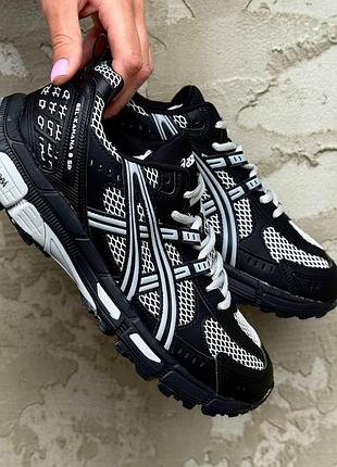 Чоловічі чорні кросівки asics gel kahana 8 black white х асікс 42