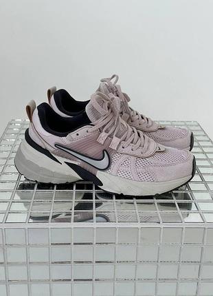 Женские бежевые кроссовки nike runtekk pink platinum violet х эйр макс 39