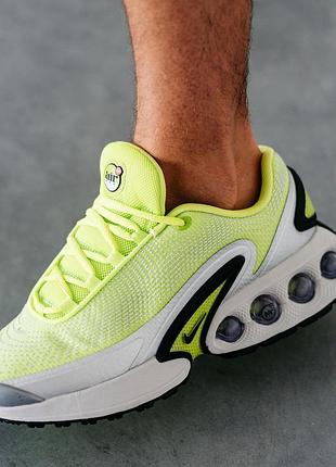 Чоловічі салатові кросівки nike air max dn green white black х ейр макс 44