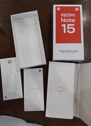 Смартфон xiaomi redmi note 15 
6/128 gb 3