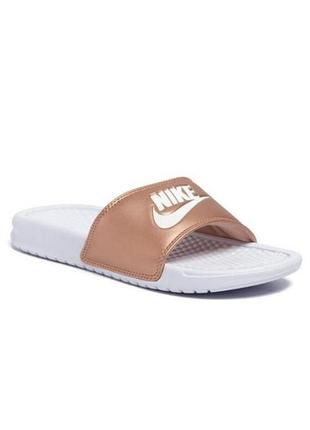 Круті стильні шльопанці сланці тапки бренду nike bena ssijust do it  uk  4,5  eur 38