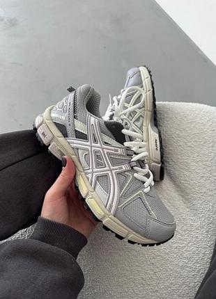 Сірі кросівки asics gel kahana 8 grey beige х асікс 43