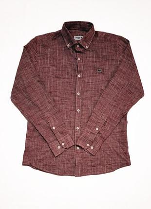 Сорочка lacoste slim fit рубашка. як polo ralph lauren diesel fred perry massimo dutti ma strum tommy hilfiger