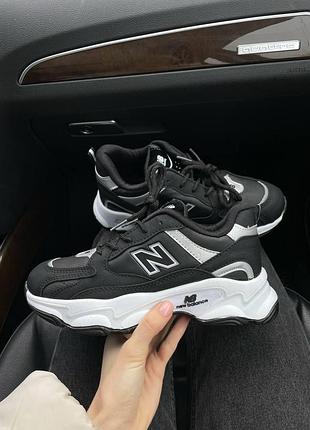 Чорні кросівки унісекс new balance 990 black white х нью беланс 40