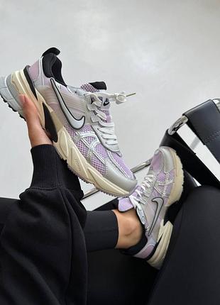 Жіночі фіолетові кросівки nike v2k runtekk purple silver х ейр макс37