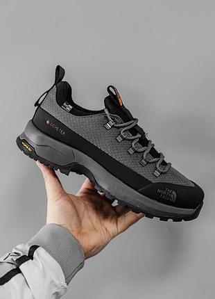 Мужские серые кроссовки the north face glenclyffe low grey black termo gore-tex х норт фейс 41