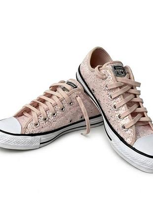 Яскраві рожеві кеди converse з глітером - розмір 37.5 (сша 7)