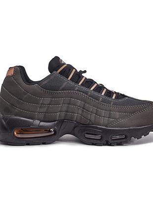 Коричневі чоловічі кросівки nike air max 95 brown gold х ейр макс 45