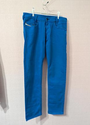 Яркие джинсы diesel larkee 31 оригинал slim straight синие