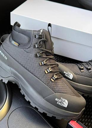 Черные мужские кроссовки the north face glenclyffe gore-tex black winter fur х норт фейс 44