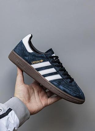 Сині кросівки унісекс adidas spezial blue white х адідас 45