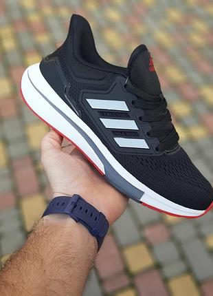 Чоловічі кросівки adidas чорні з червоним модні кросівки адідас чудової якості 44