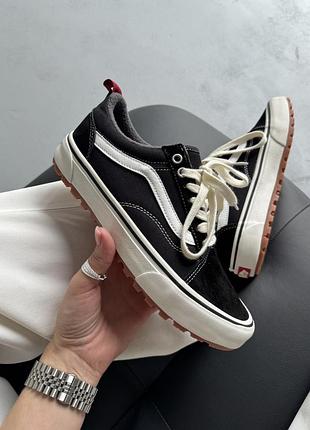 Чорні кеди унісекс vans old skool mte 1 gore-tex black white х ванс 42
